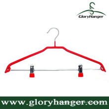 DIP Plastic Matel Hanger with Two Clip